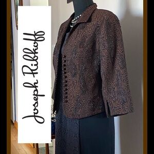 Vintage Joseph Ribkoff Brown Patterned Blazer